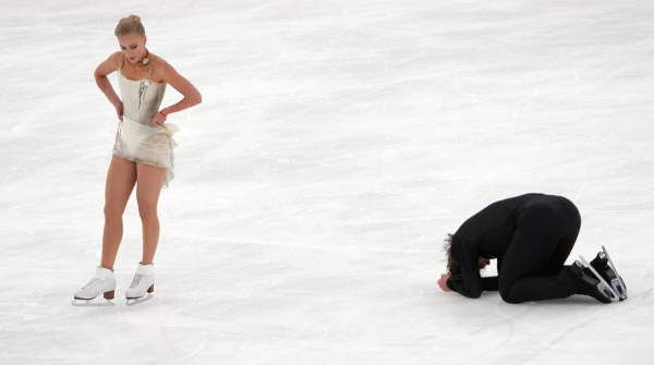 Интервью с Екатериной Мироновой и Евгением Устенко о падении в финале Гран-при, поездке в США, новых программах, психологии